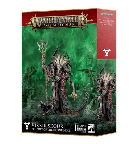 Warhammer Age Of Sigmar: Skaven - Vizzik Skour Prophet of the Horned Rat - Gathering Games