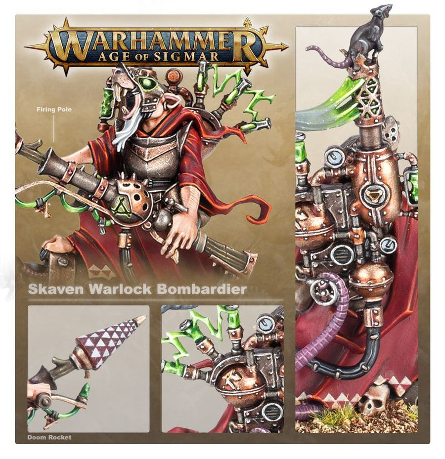 Warhammer Age Of Sigmar: Skaven - Warlock Bombardier - Gathering Games