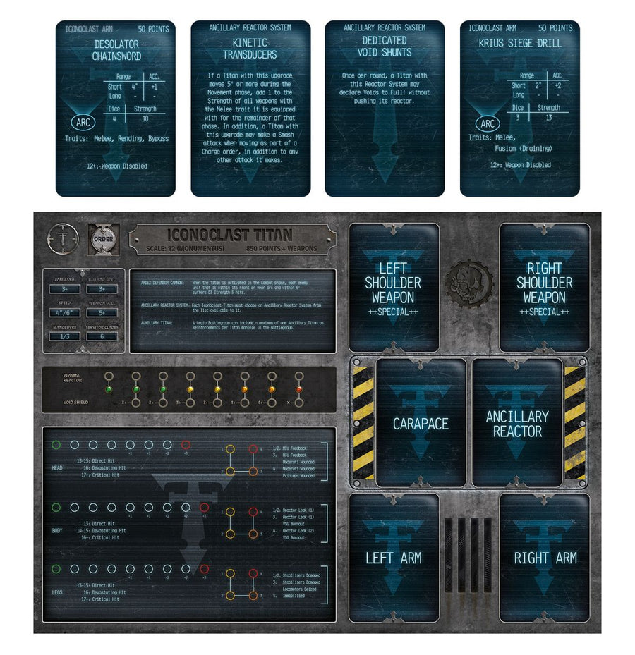 Warhammer Legions Imperialis: Warmaster Iconoclast Heavy Battle Titan - Gathering Games