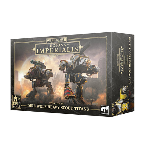 Warhammer The Horus Heresy Legions Imperialis: Titan Legions - Dire Wolf Heavy Scout Titans - Gathering Games