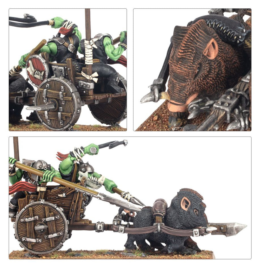 Warhammer The Old World: Orcs & Goblin Tribes - Orc Boar Chariots - Gathering Games
