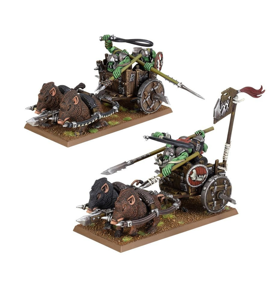 Warhammer The Old World: Orcs & Goblin Tribes - Orc Boar Chariots - Gathering Games