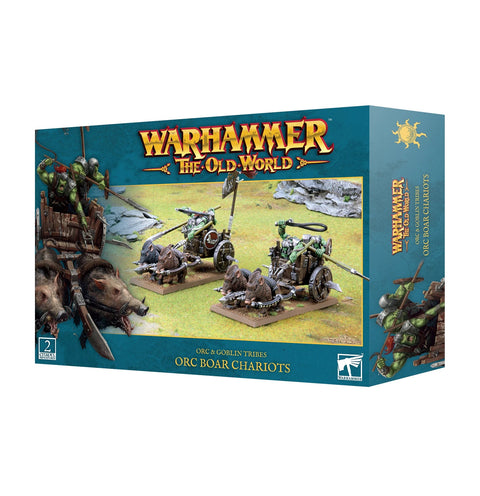 Warhammer The Old World: Orcs & Goblin Tribes - Orc Boar Chariots - Gathering Games
