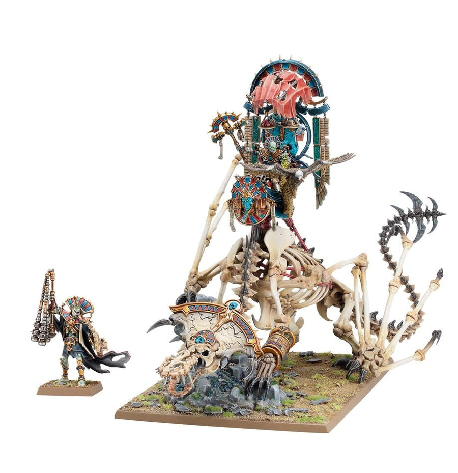 Warhammer The Old World: Tomb Kings of Khemri - Tomb King/Liche Priest On Necrolith Bone Dragon - Gathering Games