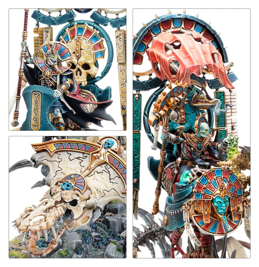 Warhammer The Old World: Tomb Kings of Khemri - Tomb King/Liche Priest On Necrolith Bone Dragon - Gathering Games
