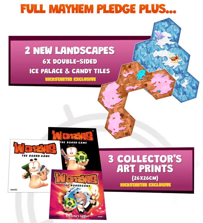Worms: The Board Game - The Armageddon Kickstarter Box - Gathering Games