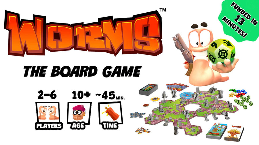 Worms: The Board Game - The Mayhem Kickstarter Box - Gathering Games