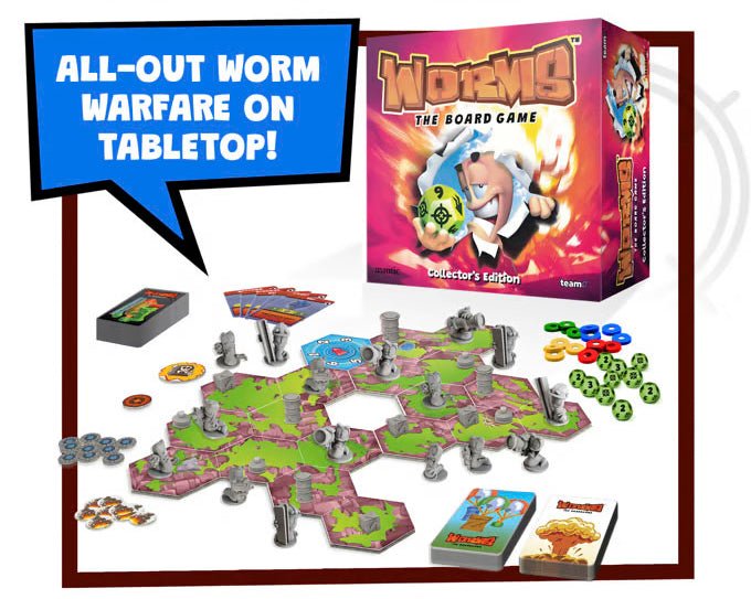 Worms: The Board Game - The Mayhem Kickstarter Box - Gathering Games