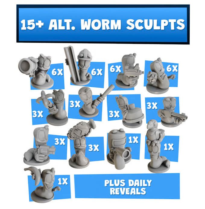 Worms: The Board Game - The Mayhem Kickstarter Box - Gathering Games