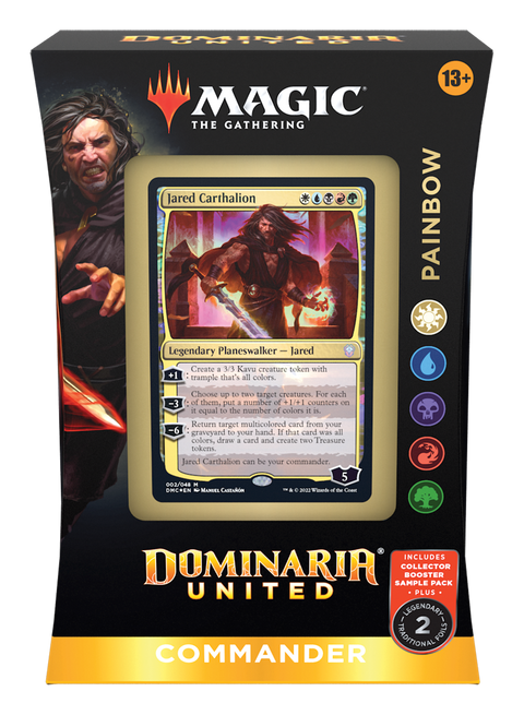 Magic the gathering dominaria united painbow commander precon deck