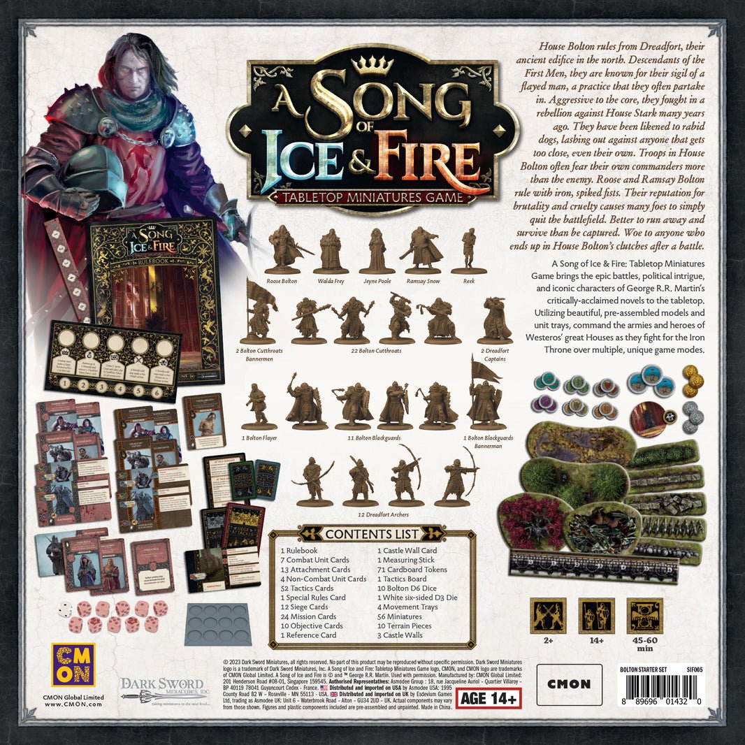 A Song Of Ice & Fire: Bolton Starter Set | Miniatures & Wargames ...