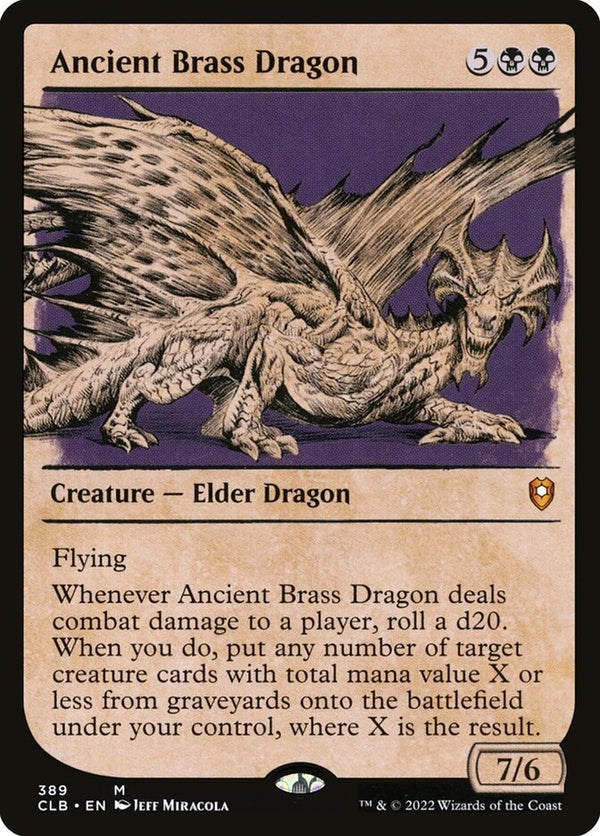 Ancient Brass Dragon (Rulebook Art) - 1