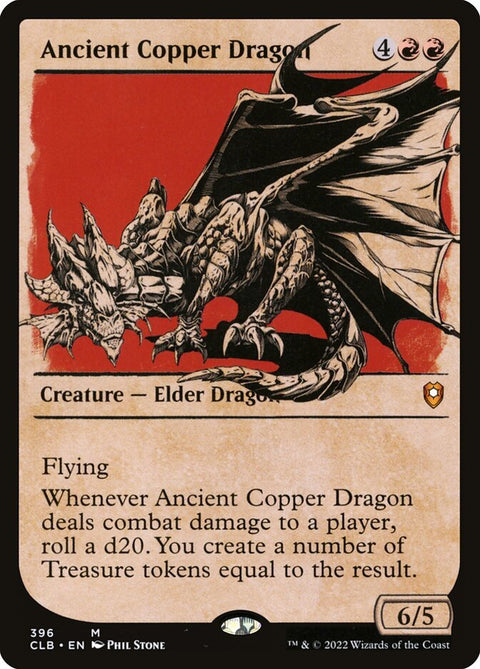 Ancient Copper Dragon (Rulebook Art) - Gathering Games