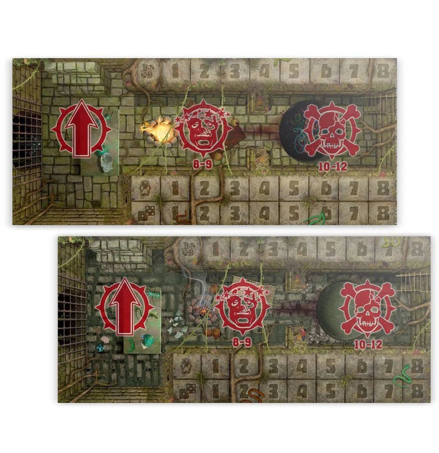 Blood Bowl - Amazons Team Pitch & Dugouts - Gathering Games