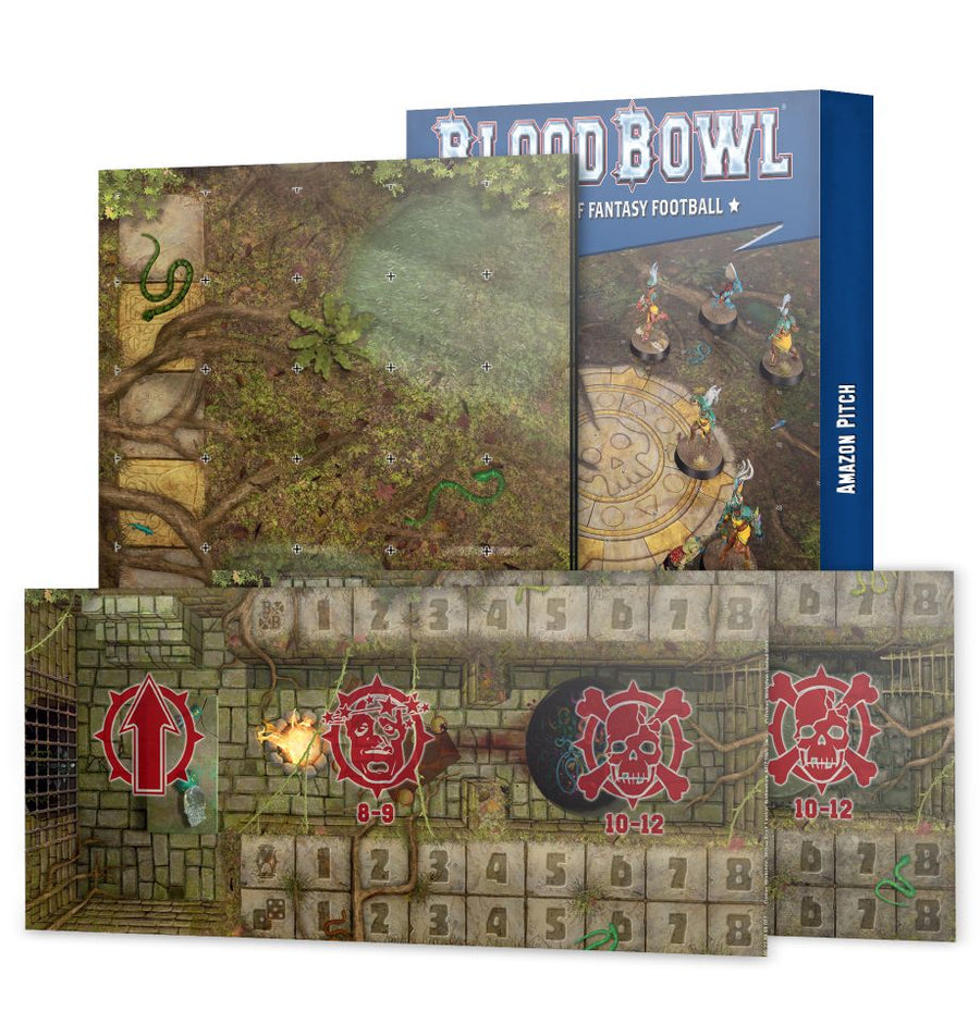 Blood Bowl - Amazons Team Pitch & Dugouts - Gathering Games