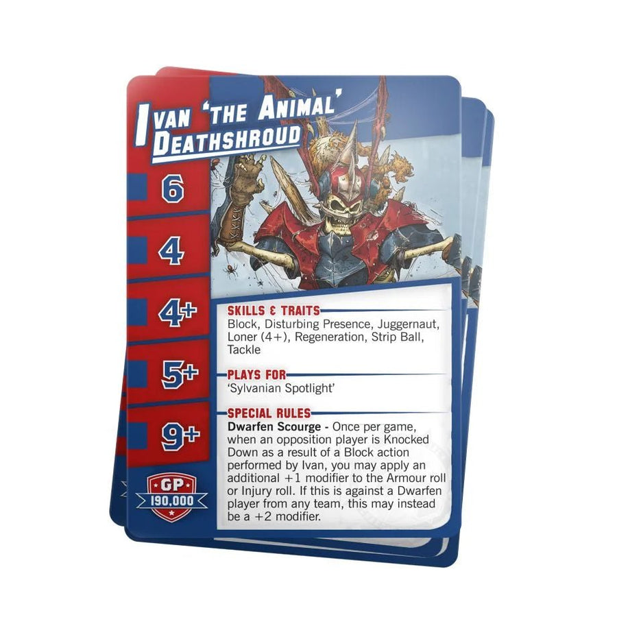 Blood Bowl: Vampire Team Card Pack - Gathering Games