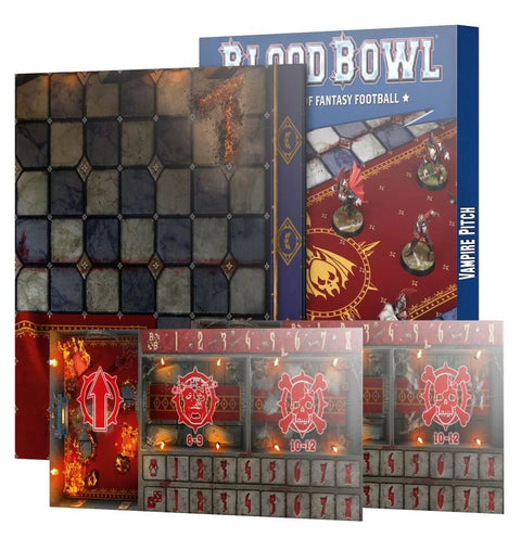 Blood Bowl: Vampire Team - Double-sided Pitch and Dugouts Set - Gathering Games