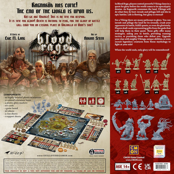 Miracle Blood Rag Blood Rage | Board Games | Gathering Games