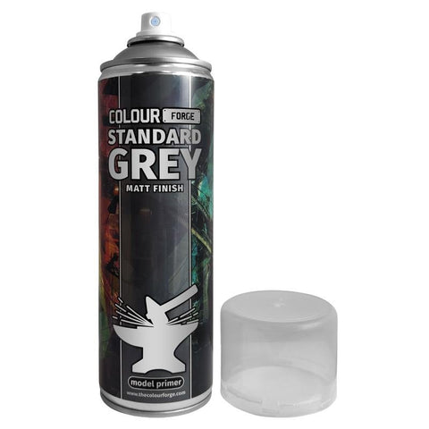 Colour Forge: Standard Grey Spray (500ml) - Gathering Games
