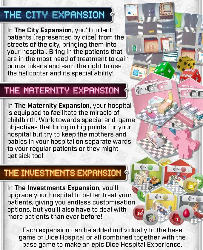 Dice Hospital Community Care Expansion Gathering Games