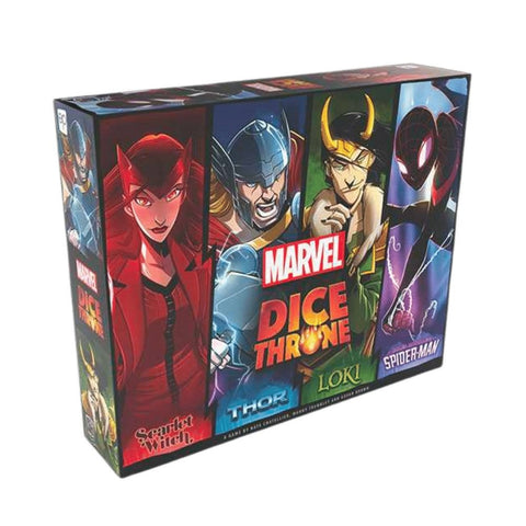 Dice Throne Marvel - Scarlet Witch, Thor, Loki & Spider-Man - Gathering Games