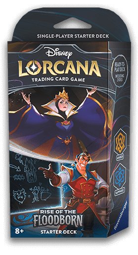 Disney Lorcana: Rise Of The Floodborn Starter Deck - The Queen & Gaston - Gathering Games