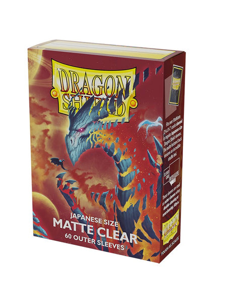 Dragon Shield Clear Matte Outer Sleeves Japanese Size (60) - Gathering Games