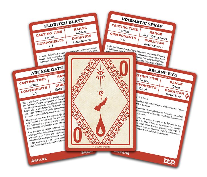 Dungeon & Dragons (D&D): Arcane Spellbook Cards (Revised) - Gathering Games