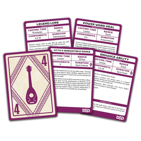 Dungeon & Dragons (D&D): Bard Spellbook Cards (Revised) - Gathering Games