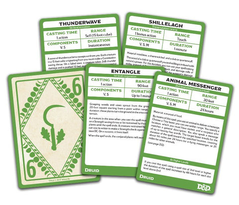 Dungeon & Dragons (D&D): Druid Spellbook Cards (Revised) - Gathering Games