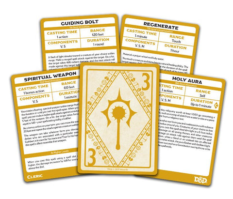 Dungeons & Dragons (D&D): Cleric Spellbook Cards (Revised) - Gathering Games