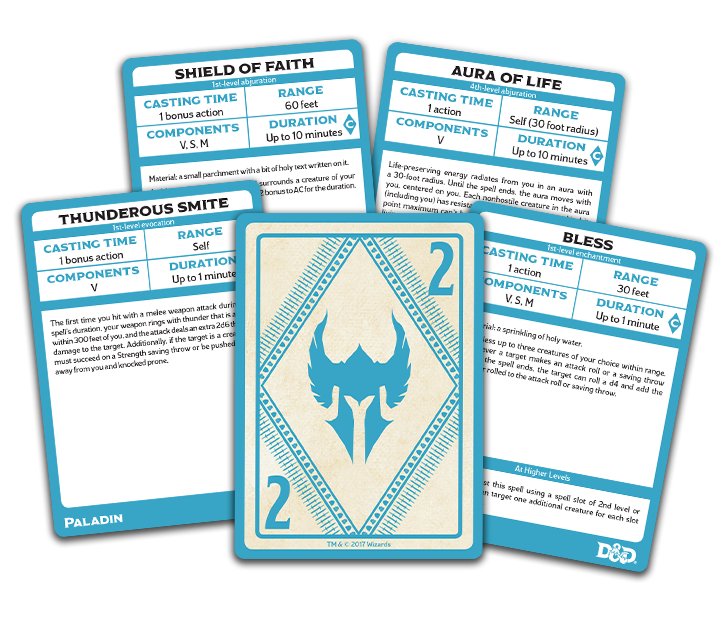 Dungeons & Dragons (D&D): Paladin Spellbook Cards (Revised) - Gathering Games