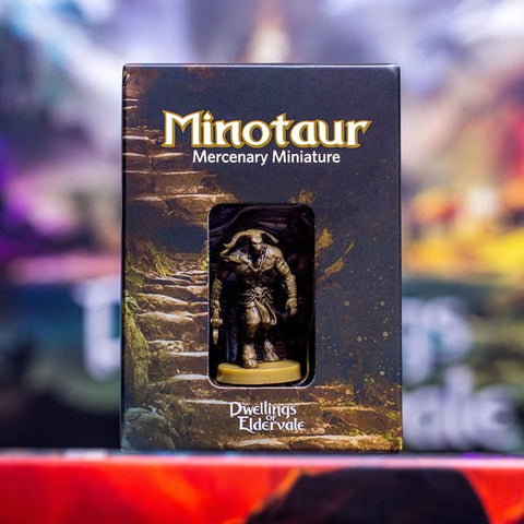 Dwellings of Eldervale: Minotaur Mercenary Miniature - Gathering Games