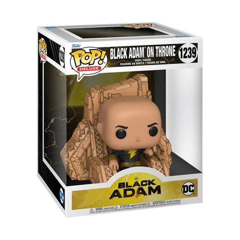 Funko POP: Deluxe: Black Adam - Black Adam on Throne - Gathering Games
