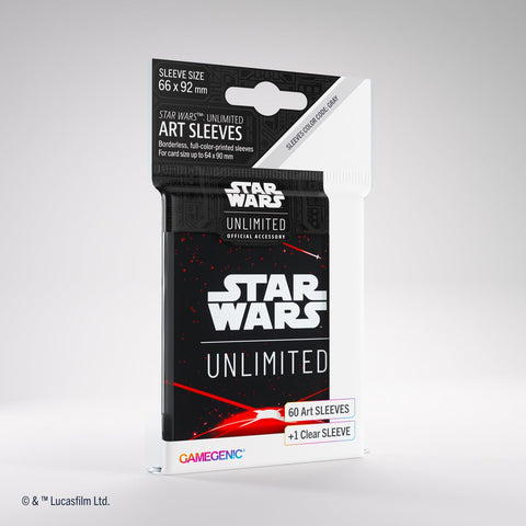Gamegenic Star Wars Unlimited Art Sleeves: Space Red - Gathering Games