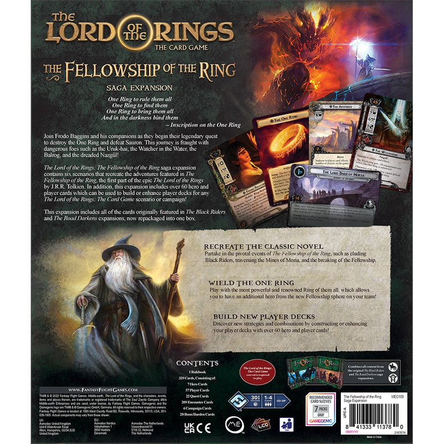 Lord of the Rings LCG: Fellowship of the Ring Saga Expansion - Gathering Games