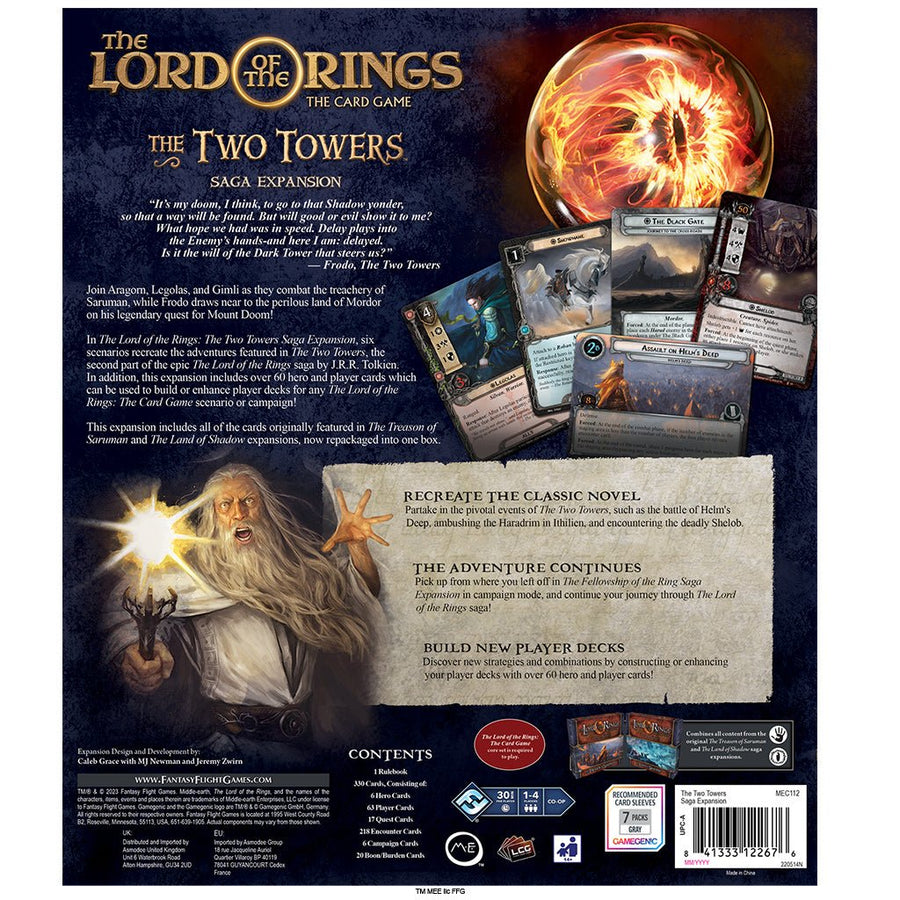 Lord Of The Rings LCG: The Two Towers Saga Expansion - Gathering Games