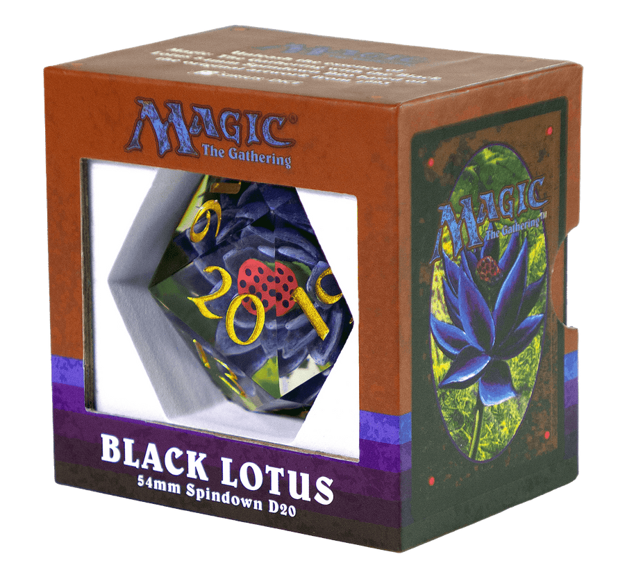 Magic The Gathering Black Lotus Spindown 54mm D20 - Sirius Dice - Gathering Games
