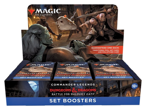 Magic The Gathering - Commander Legends Battle For Baldur's Gate - Set Booster Box (18 Packs) - Gathering Games