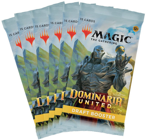 Magic The Gathering- Dominaria United - 6 x Draft Boosters - Gathering Games