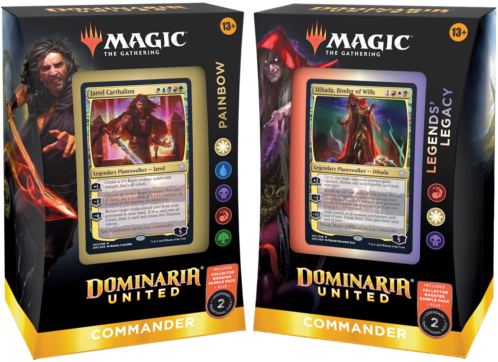 Magic The Gathering Dominaria United Complete Set of 2 Commander D