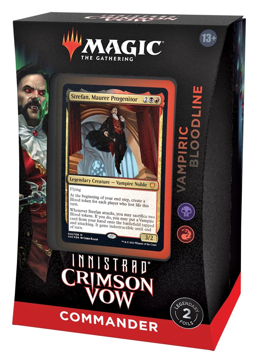 Magic The Gathering - Innistrad Crimson Vow Commander Deck - Vampiric Bloodline - Gathering Games