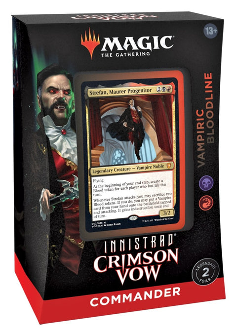 Magic The Gathering - Innistrad Crimson Vow Commander Deck - Vampiric Bloodline - Gathering Games