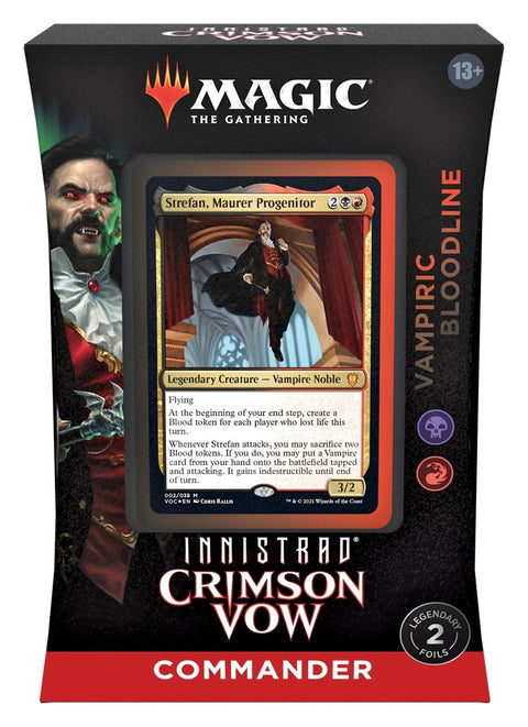 Magic The Gathering - Innistrad Crimson Vow Commander Deck - Vampiric Bloodline - Gathering Games