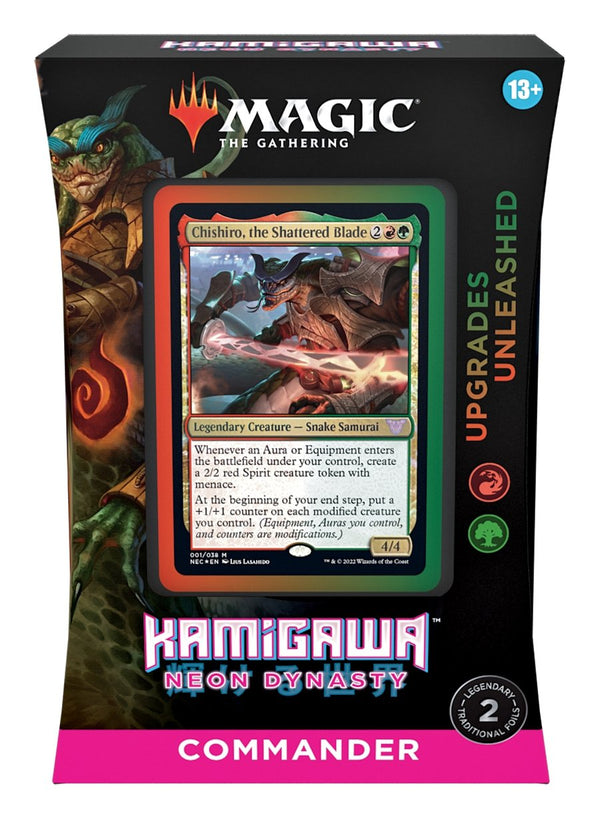 Magic The Gathering - Kamigawa Neon Dynasty Commander Deck - Upgrades Unleashed - 2