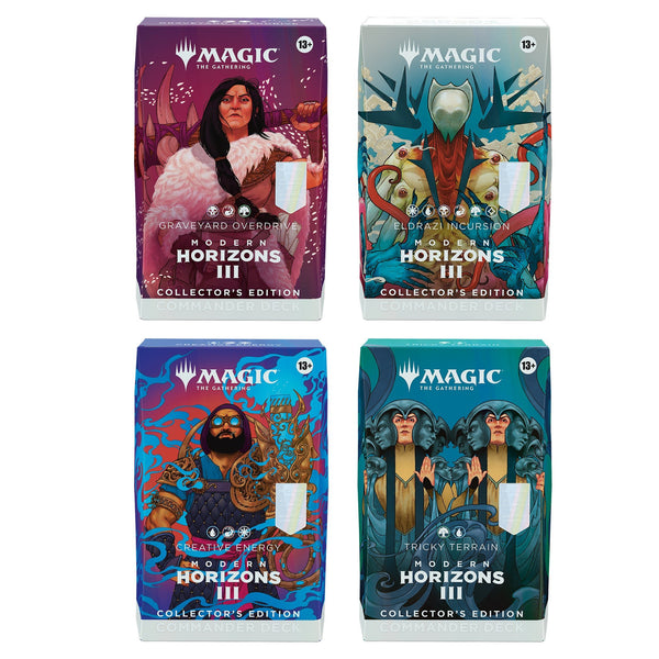 Magic The Gathering: Modern Horizons 3 Set Of 4 Collector Commander Decks - 1