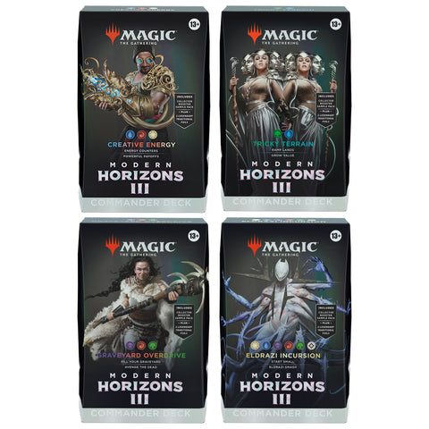 Magic The Gathering: Modern Horizons 3 Set Of Four Commander Decks - Gathering Games