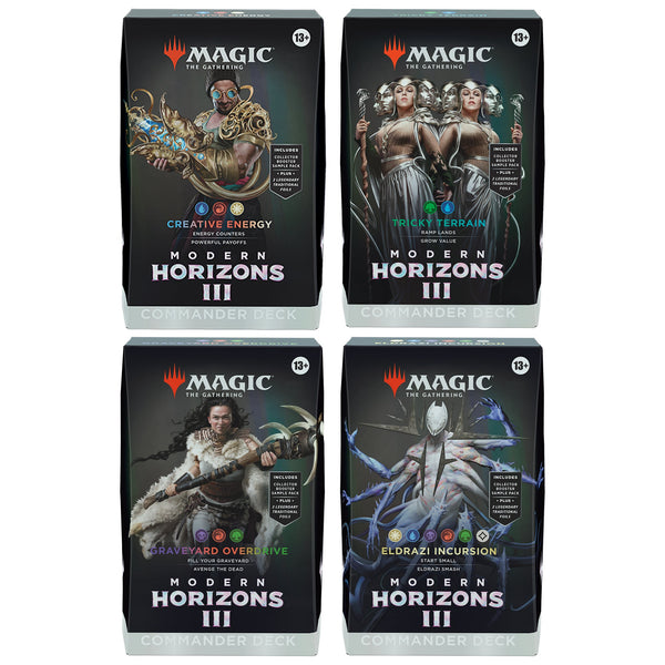 Magic The Gathering: Modern Horizons 3 Set Of Four Commander Decks - 1