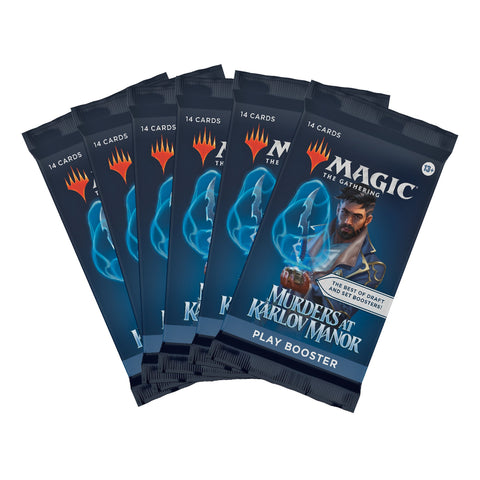 Magic The Gathering: Murders At Karlov Manor 6 x Play Booster Packs - Gathering Games