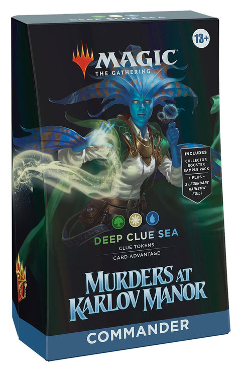 Magic The Gathering: Murders at Karlov Manor - Deep Clue Sea Commander Deck - Gathering Games